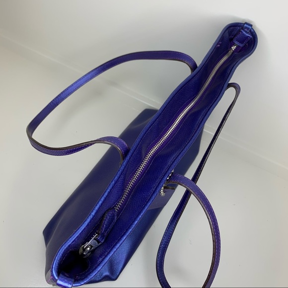 COACH PURPLE ULTRA VIOLET CITY ZIP TOTE HANDBAG - Picture 5 of 16